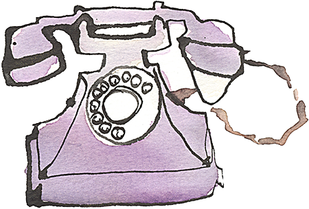 An illustration of a telephone